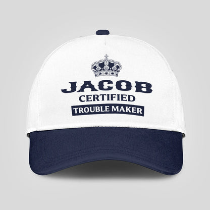 Certified Your Name Trouble Maker Washed Cap JACOB 13K1 C148PF