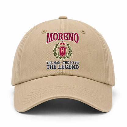 The Man The Myth The Legend Royal Khaki Cap MORENO 13K1 C116PF