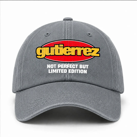 Your Name Not Perfect But Limited Edition Red Logo Washed Cap GUTIERREZ 13K1 C84PF