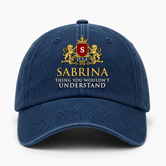 It's A Your Name Thing You Wouldn't Understand Royal Blue Washed Cap SABRINA 13K1 C184PF