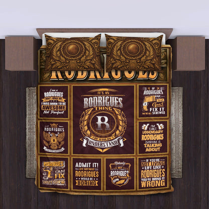 RODRIGUES Limited Edition Personalized Bedding Set 13K1-BS3
