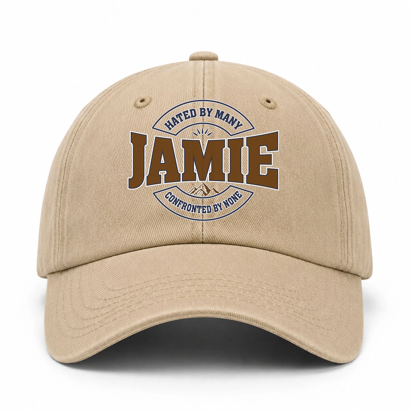 Hated By Many Confronted By None Washed Cap JAMIE 13K1 C36PF