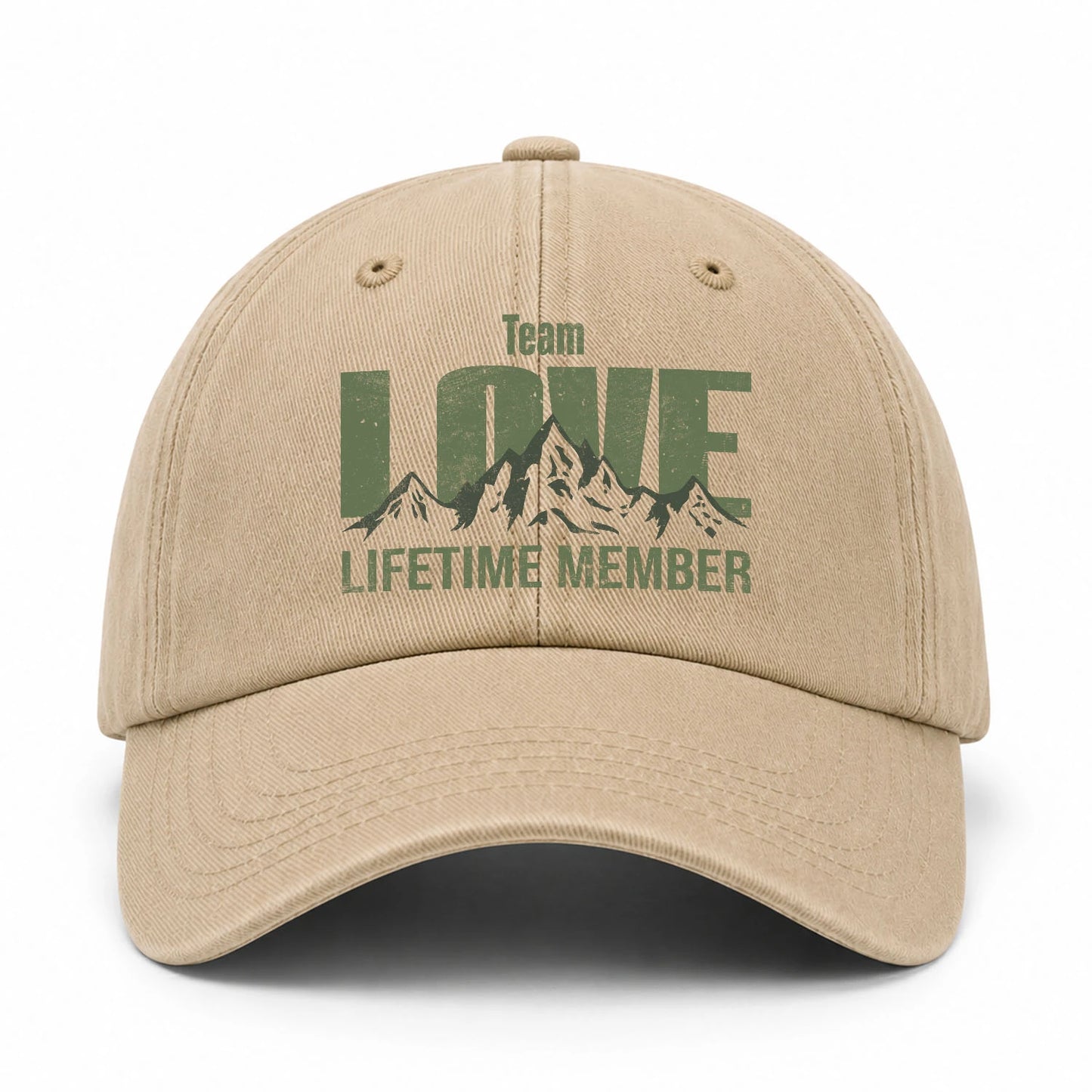 Team Your Name Lifetime Member Mountain Cap LOVE 13K1 C58PF