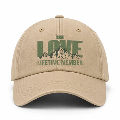 Team Your Name Lifetime Member Mountain Cap LOVE 13K1 C58PF