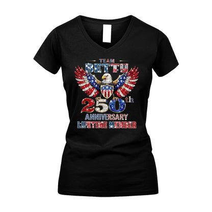 BETH 13K1-523 Personalized "Team...Lifetime Member" America 250 Design