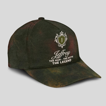The Man The Myth The Legend Military Cap JEFFREY 13K1 C93PF