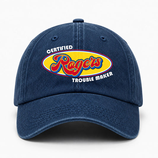 Certified Your Name Trouble Maker Washed Cap ROGERS 13K1 C73PF