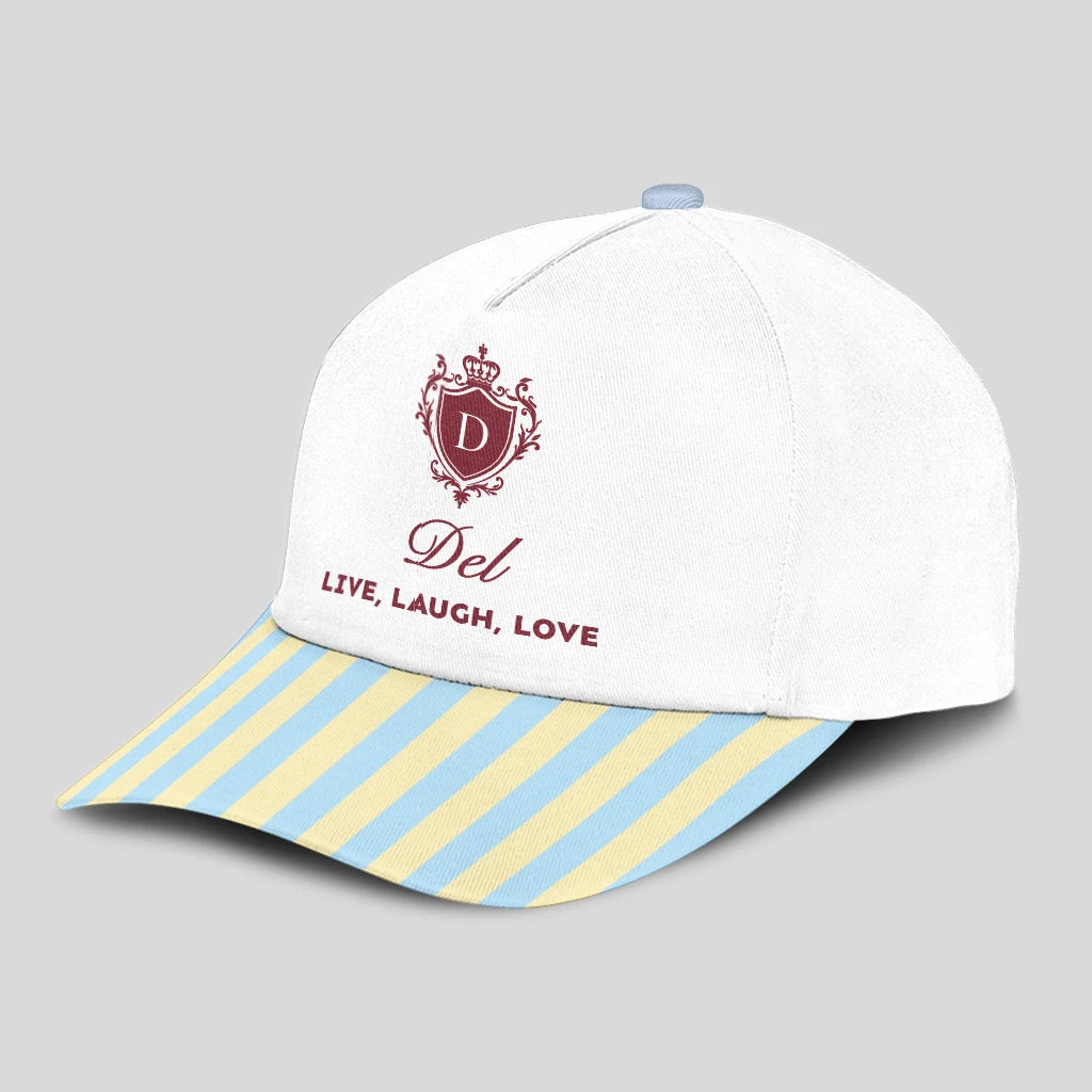 Live Laugh Love Blue And Yellow Luxury Cap DEL 13K1 C121PF