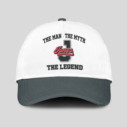 The Man The Myth The Legend Custom Initial Letter And Name Cap JONES 13K1 C38PF