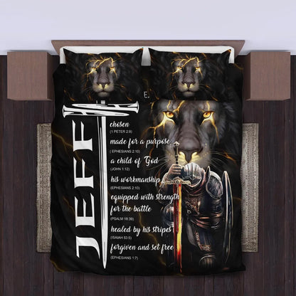 JEFF Limited Edition Personalized Bedding Set 13K1-BS1