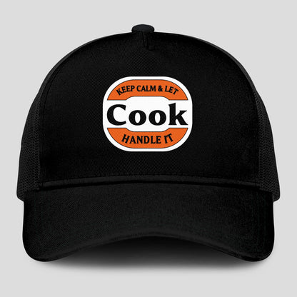 Keep Calm & Let Your Name Handle It Black Mesh Cap COOK 13K1 C199PF