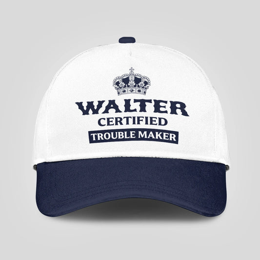 Certified Your Name Trouble Maker Washed Cap WALTER 13K1 C148PF