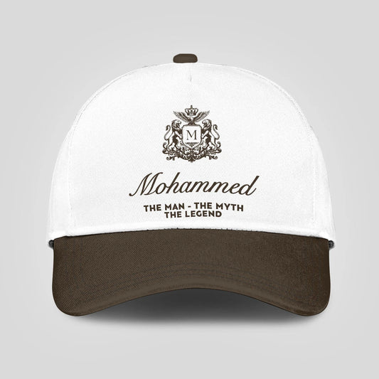 The Man The Myth The Legend Brown Cap MOHAMMED 13K1 C47PF
