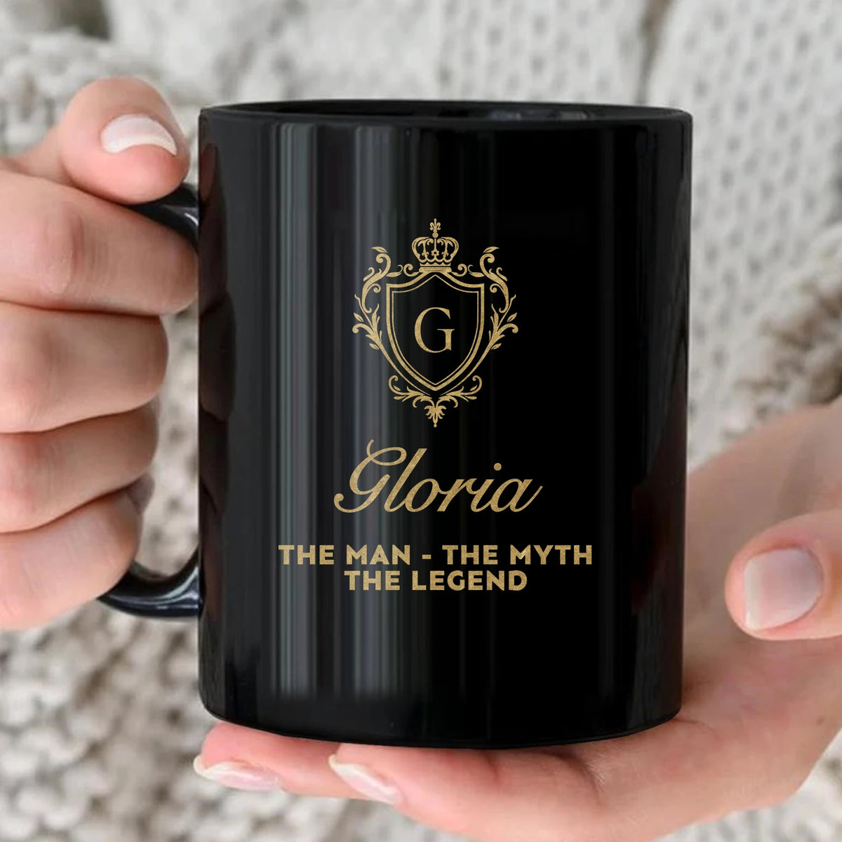 The Man The Myth The Legend Blue Crest Mug GLORIA 13K1 MG02