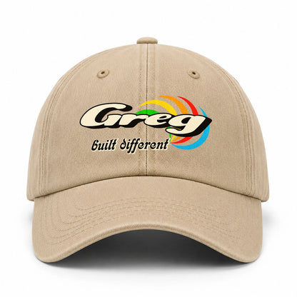 Your Name Built Different Retro Washed Cap GREG 13K1 C55PF