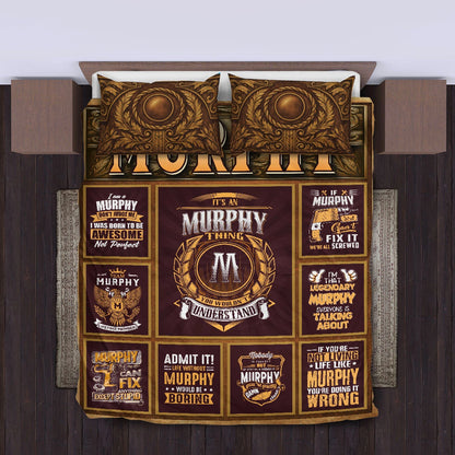 MURPHY Limited Edition Personalized Bedding Set 13K1-BS3