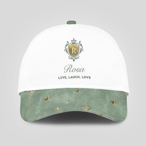 Live Laugh Love Stars And Moon Green Cap ROSA 13K1 C124PF