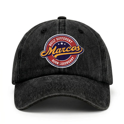 Built Different Born Legendary Logo Washed Cap MARCOS 13K1 C65PF