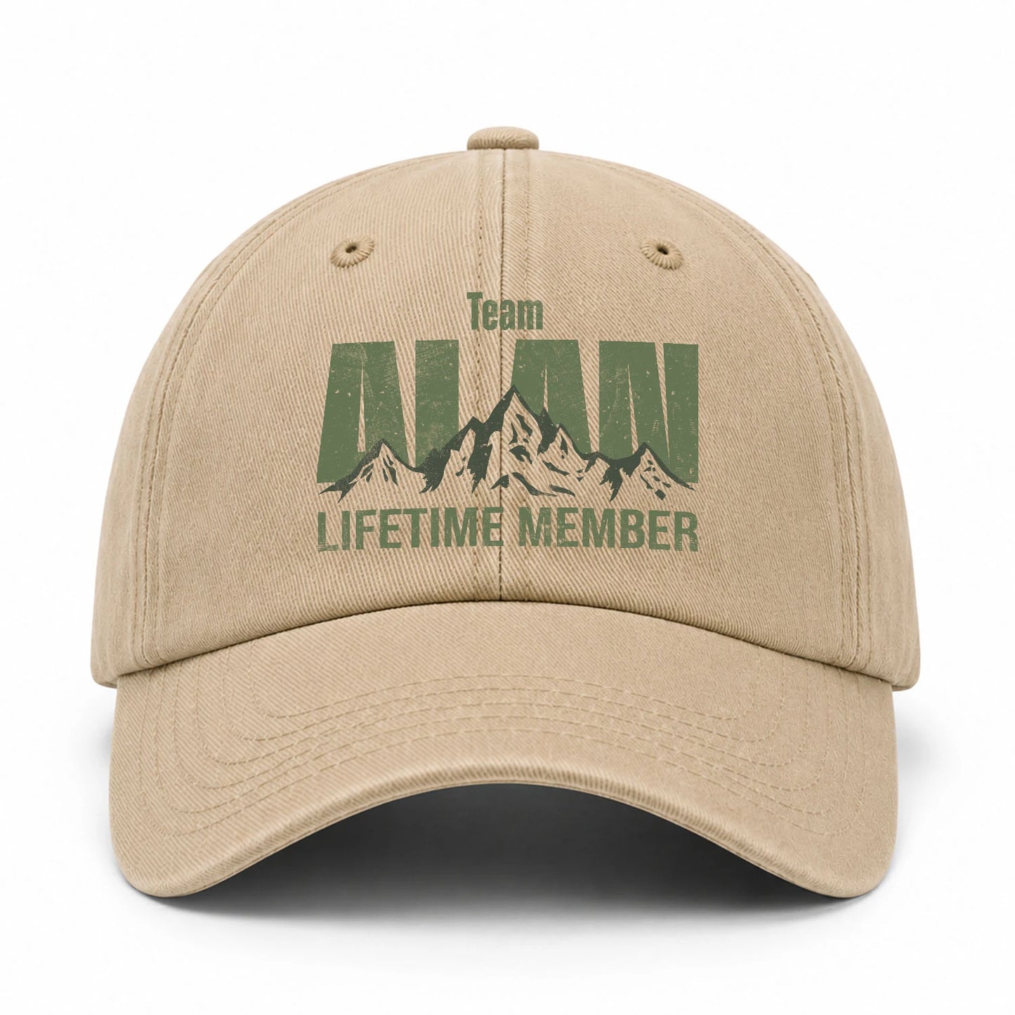 Team Your Name Lifetime Member Mountain Cap ALAN 13K1 C58PF
