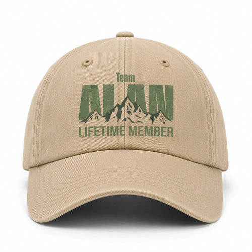 Team Your Name Lifetime Member Mountain Cap ALAN 13K1 C58PF