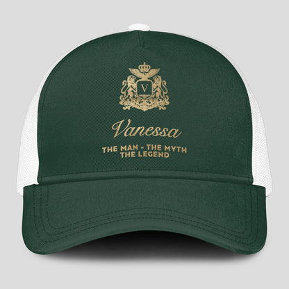 The Man The Myth The Legend Sage Green Mesh Cap VANESSA 13K1 C192PF