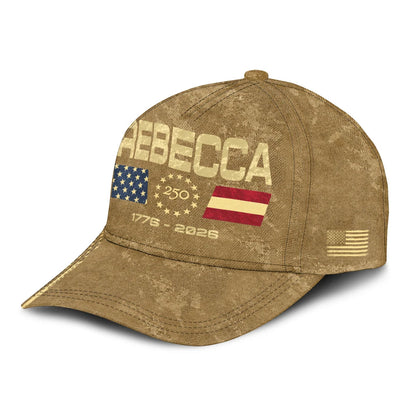 REBECCA 13K1-C14PF 250th Anniversary Patriotic Baseball Cap 1776–2026