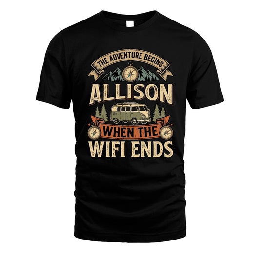 ALLISON 13K1-547 The Adventure Begins Name When The Wifi Ends