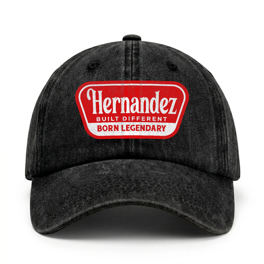 Built Different Born Legendary Red Logo Washed Cap HERNANDEZ 13K1 C63PF