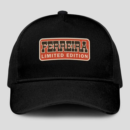 Limited Edition Red Logo Black Mesh Cap FERREIRA 13K1 C215PF