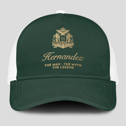 The Man The Myth The Legend Sage Green Mesh Cap HERNANDEZ 13K1 C192PF