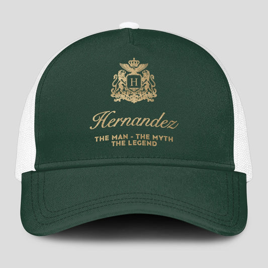 The Man The Myth The Legend Sage Green Mesh Cap HERNANDEZ 13K1 C192PF