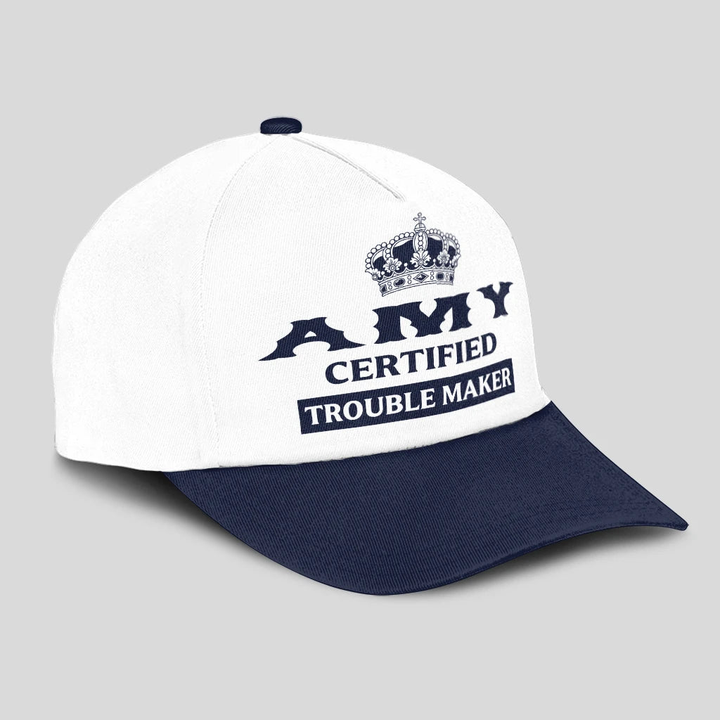 Certified Your Name Trouble Maker Washed Cap AMY 13K1 C148PF