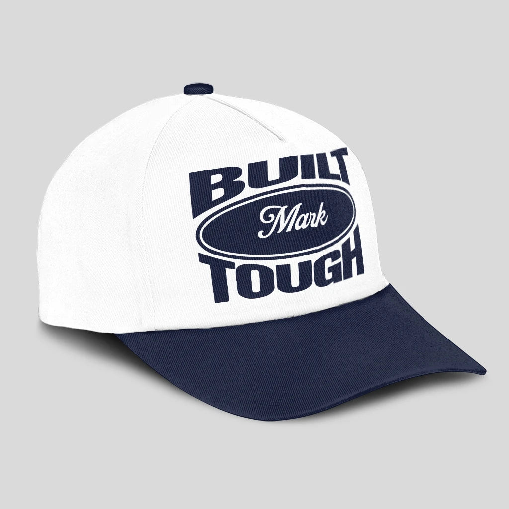 Built Your Name Tough Slogan Blue And White Cap MARK 13K1 C95PF