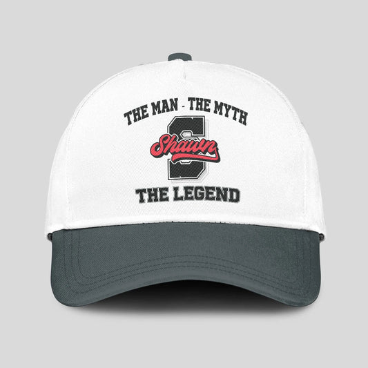 The Man The Myth The Legend Custom Initial Letter And Name Cap SHAWN 13K1 C38PF