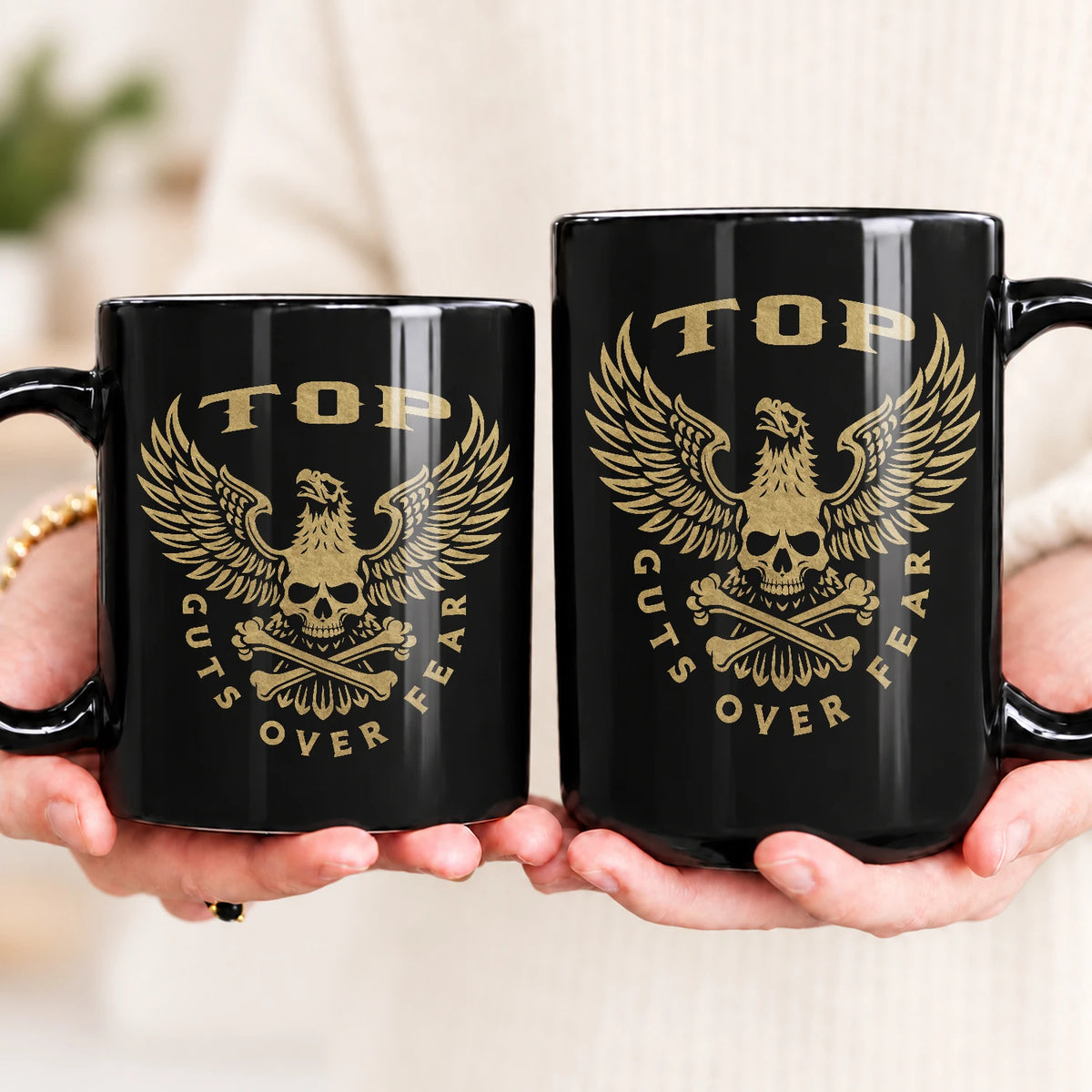 Guts Over Fear Eagle And Skull Mug TOP 13K1 MG28