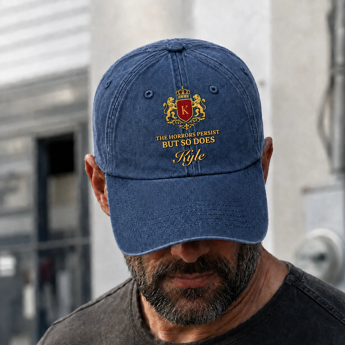 The Horrors Persist But So Does Your Name Luxury Washed Cap KYLE 13K1 C113PF