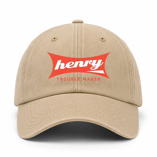 Trouble Maker Red Logo Washed Cap HENRY 13K1 C78PF