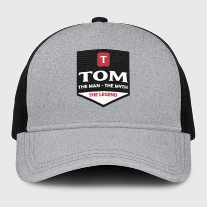 The Man The Myth The Legend Gray Mesh Cap TOM 13K1 C189PF