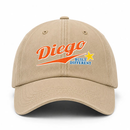 Your Name Built Different Logo Washed Cap DIEGO 13K1 C56PF