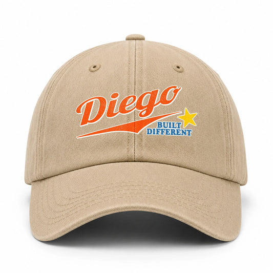 Your Name Built Different Logo Washed Cap DIEGO 13K1 C56PF