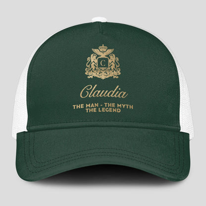 The Man The Myth The Legend Sage Green Mesh Cap CLAUDIA 13K1 C192PF