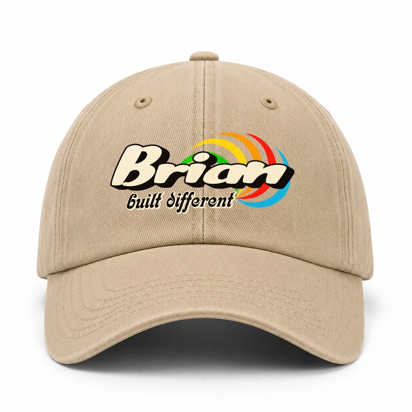 Your Name Built Different Retro Washed Cap BRIAN 13K1 C55PF