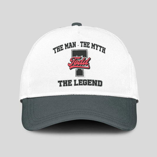 The Man The Myth The Legend Custom Initial Letter And Name Cap TODD 13K1 C38PF