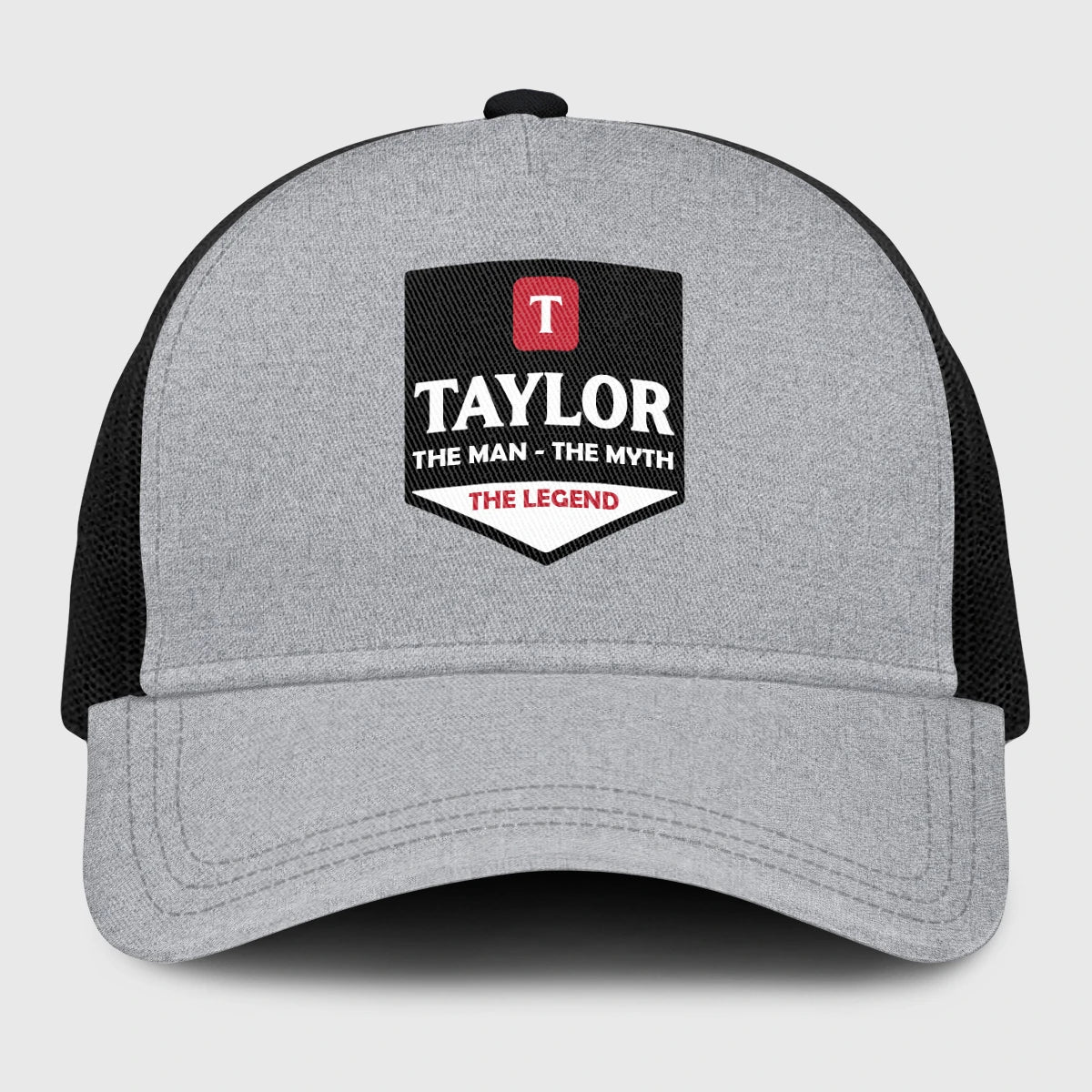 The Man The Myth The Legend Gray Mesh Cap TAYLOR 13K1 C189PF