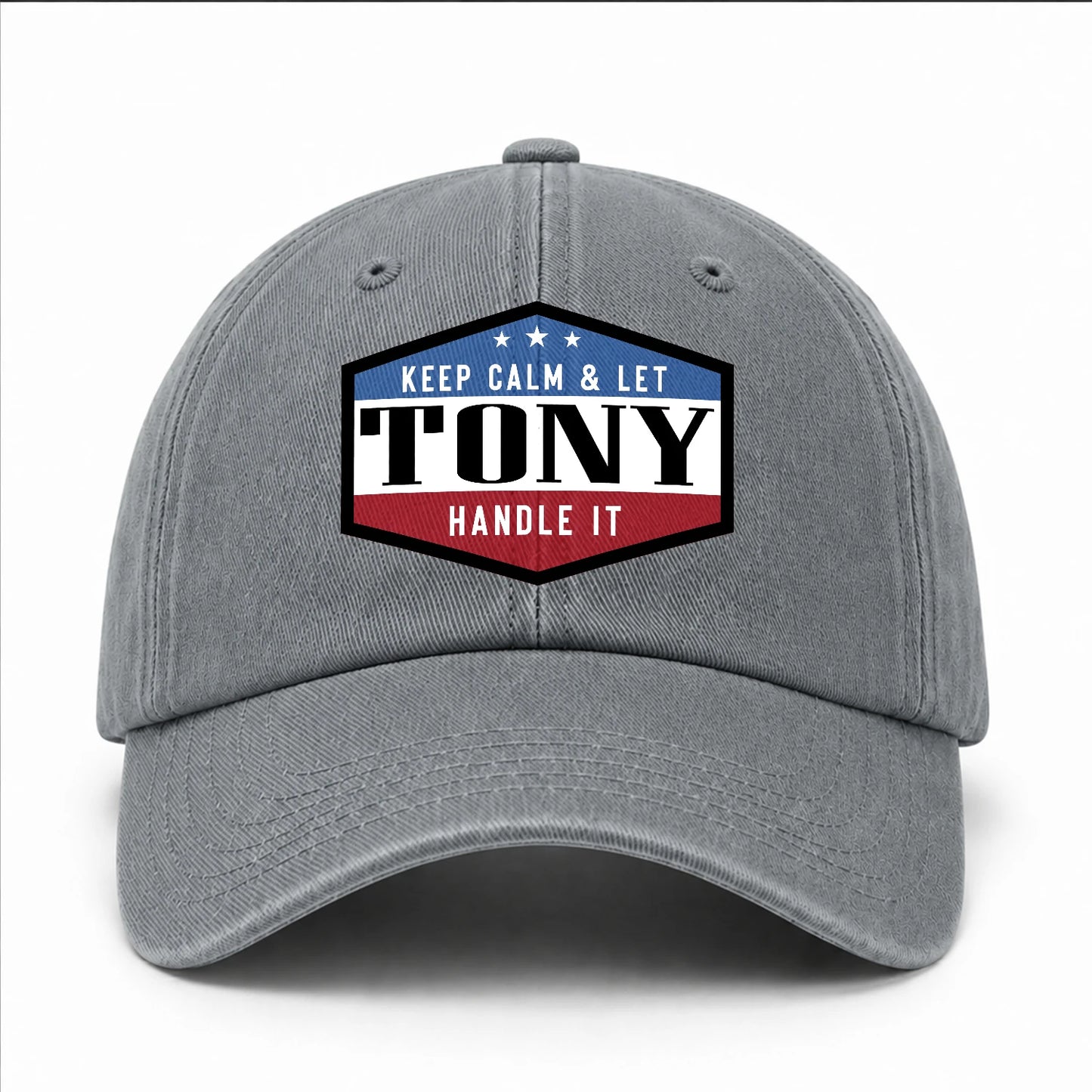 Keep Calm & Let Your Name Handle It Washed Cap TONY 13K1 C87PF