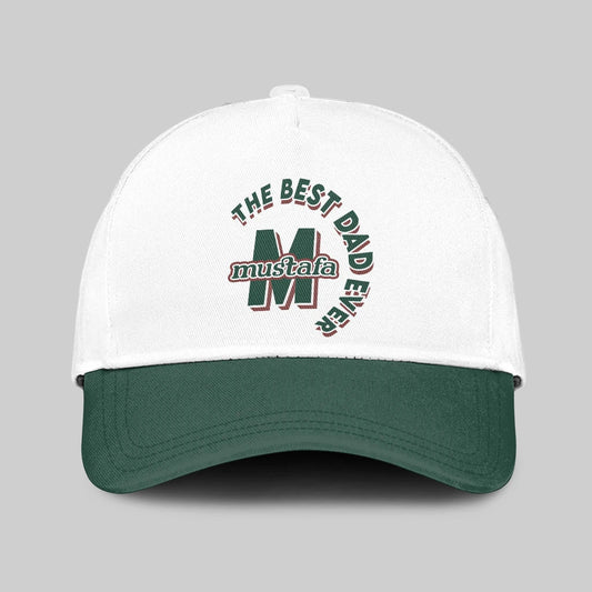 The Best Dad Ever Custom Name Cap MUSTAFA 13K1 C35PF