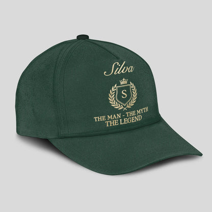 The Man The Myth The Legend Crest Forest Green Cap SILVA 13K1 C159PF