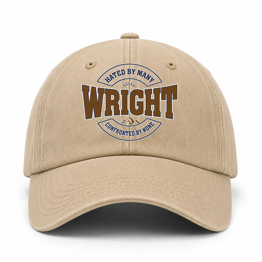 Hated By Many Confronted By None Washed Cap WRIGHT 13K1 C36PF