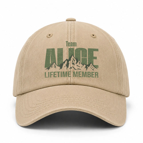 Team Your Name Lifetime Member Mountain Cap ALICE 13K1 C58PF
