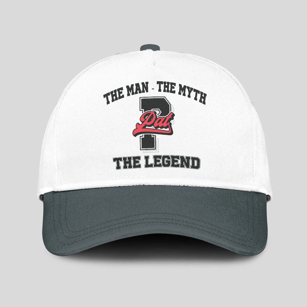 The Man The Myth The Legend Custom Initial Letter And Name Cap PAT 13K1 C38PF